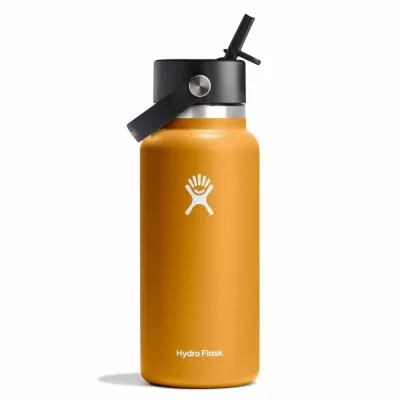 Hydro Flask 32-Ounce Wide Mouth Water Bottle with Flex Cap Fossil SPTHJB66C7AN5YTZ76SZXNWX