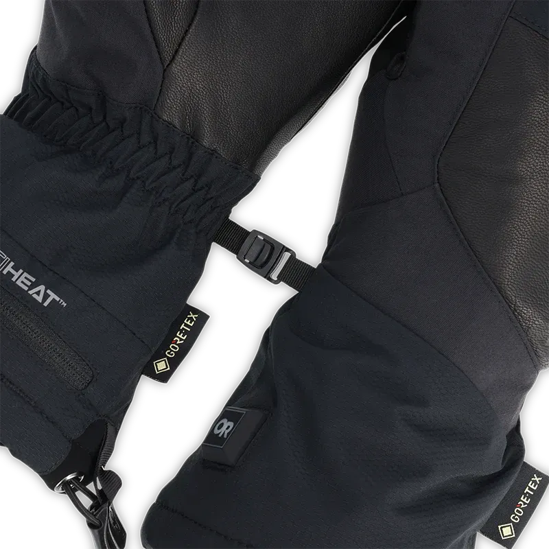 Outdoor Research Prevail Heated GORE-TEX Gloves Solid Black