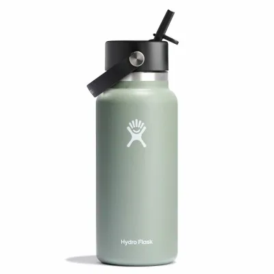 Hydro Flask 32-Ounce Wide Mouth Water Bottle with Flex Cap Agave HDL3MVW75KCEC5BNXPTWWIOC
