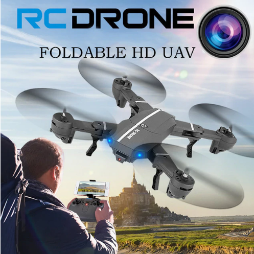 Drone RC  Plegable 3MP HD UAV  quadcopter helicóptero