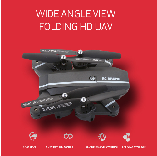 Drone RC  Plegable 3MP HD UAV  quadcopter helicóptero