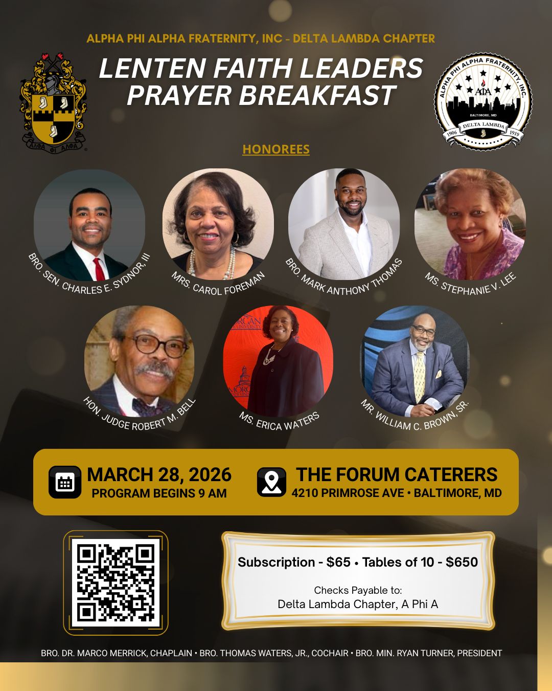 Lenten Faith Leaders Breakfast Ticket