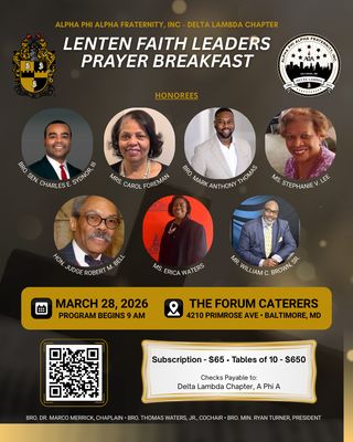 Lenten Faith Leaders Breakfast Ticket