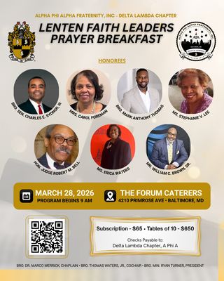 Lenten Faith Leaders Breakfast - Table