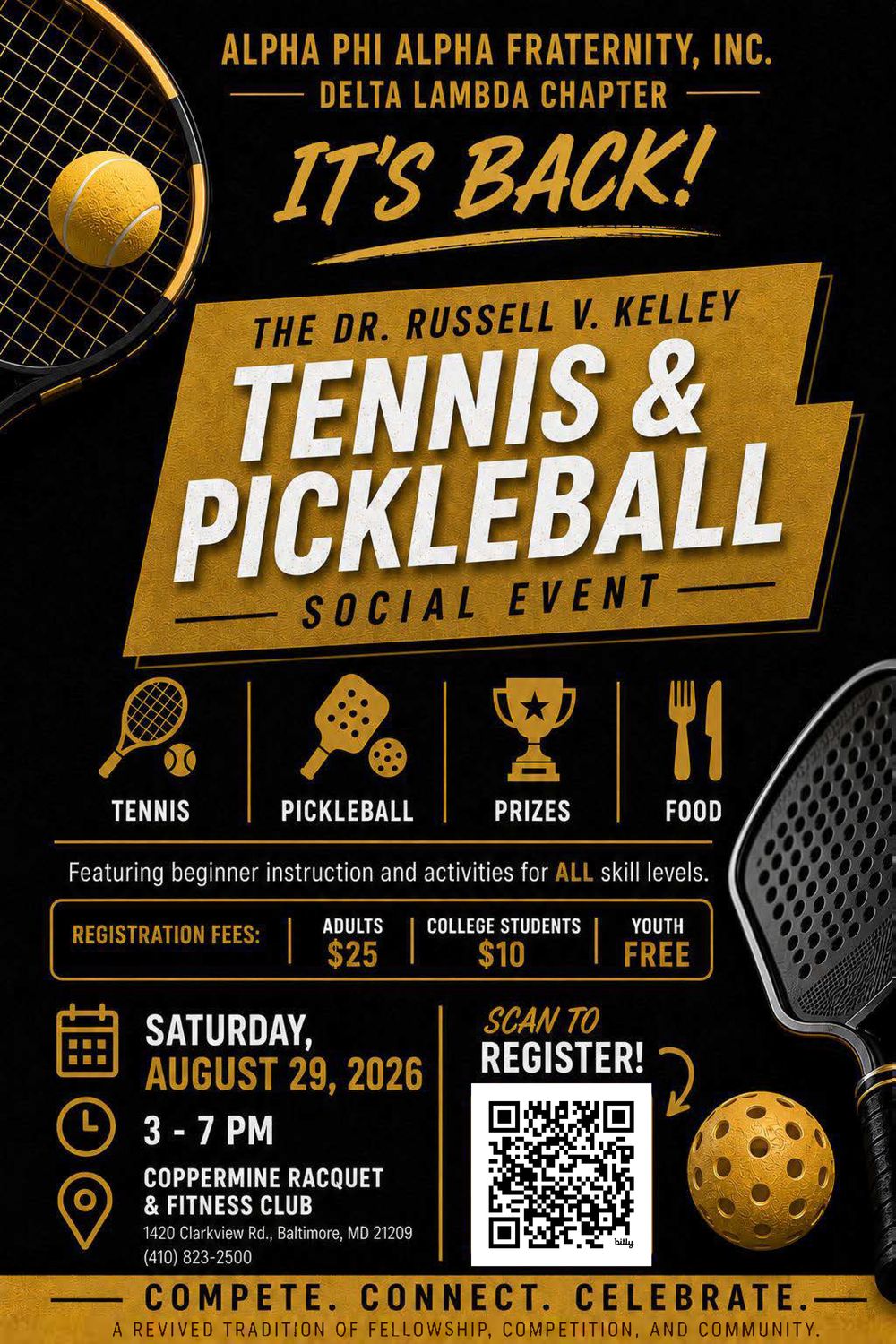Dr. Russell V. Kelley Tennis & Pickleball Tournament