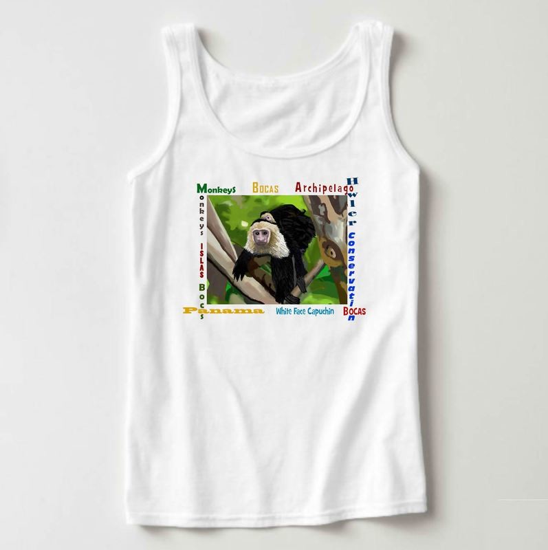 White Faced Capuchin Monkey T-Shirts & Tanks