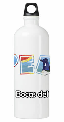 Peace Bocas  Water Bottle
