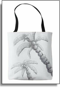 Tropical Palm Trees Tote Bag