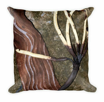 Fingers In Nature Throw Pillow