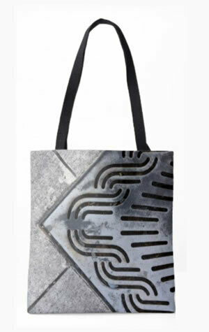 Black Out All Over Printed Tote