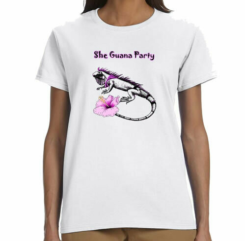 She Guana Party  R Neck T-Shirt