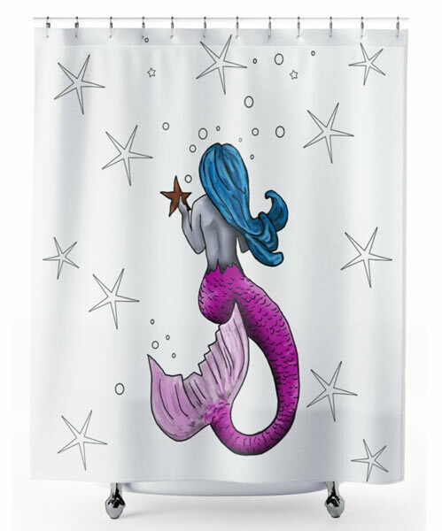 Tanquilo Mermaid  Shower Curtain