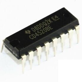 CD4520BE Circuiti integrati contatori Dual Binary Up DIP16