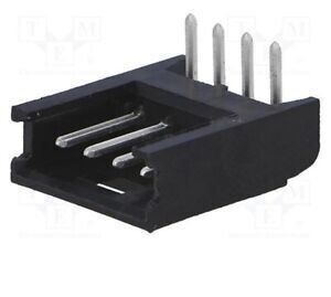 CONNETTORE 4 PIN POLI  MASCHIO 90 GRADI AMPMODU MOD II; 2,54mm; THT