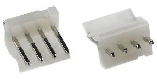 CONNETTORE MORSETTO 4 POLI MASCHIO PASSO 3,96 - MOLEX 09-65-2048