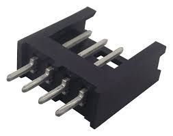 CONNETTORE 4 POLI MASCHIO DIRITTO AMP MODU 2; 2,54mm; THT