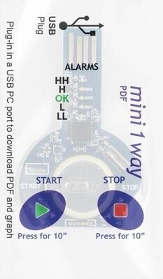 1Way PDF | Mini data logger monouso soglie allarmi +4°C - 10 pezzi 1Way PDF | Mini data logger monouso soglie allarmi +4°C - 10 pezzi