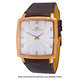 Kaye Men&#39;s Swiss Stainless Steel Watch with Genuine Leather Strap - Assorted Colors