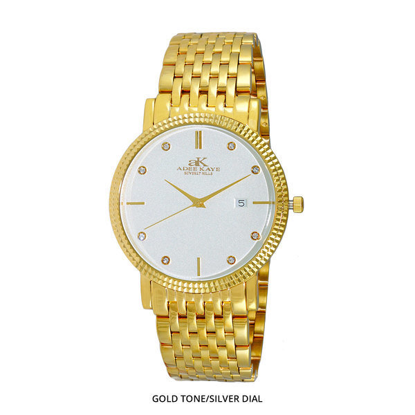 Adee Kaye Men&#39;s Watch with Stainless Steel Strap - Assorted Colors