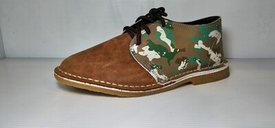 Mens Camo Army Vellies - Lace up