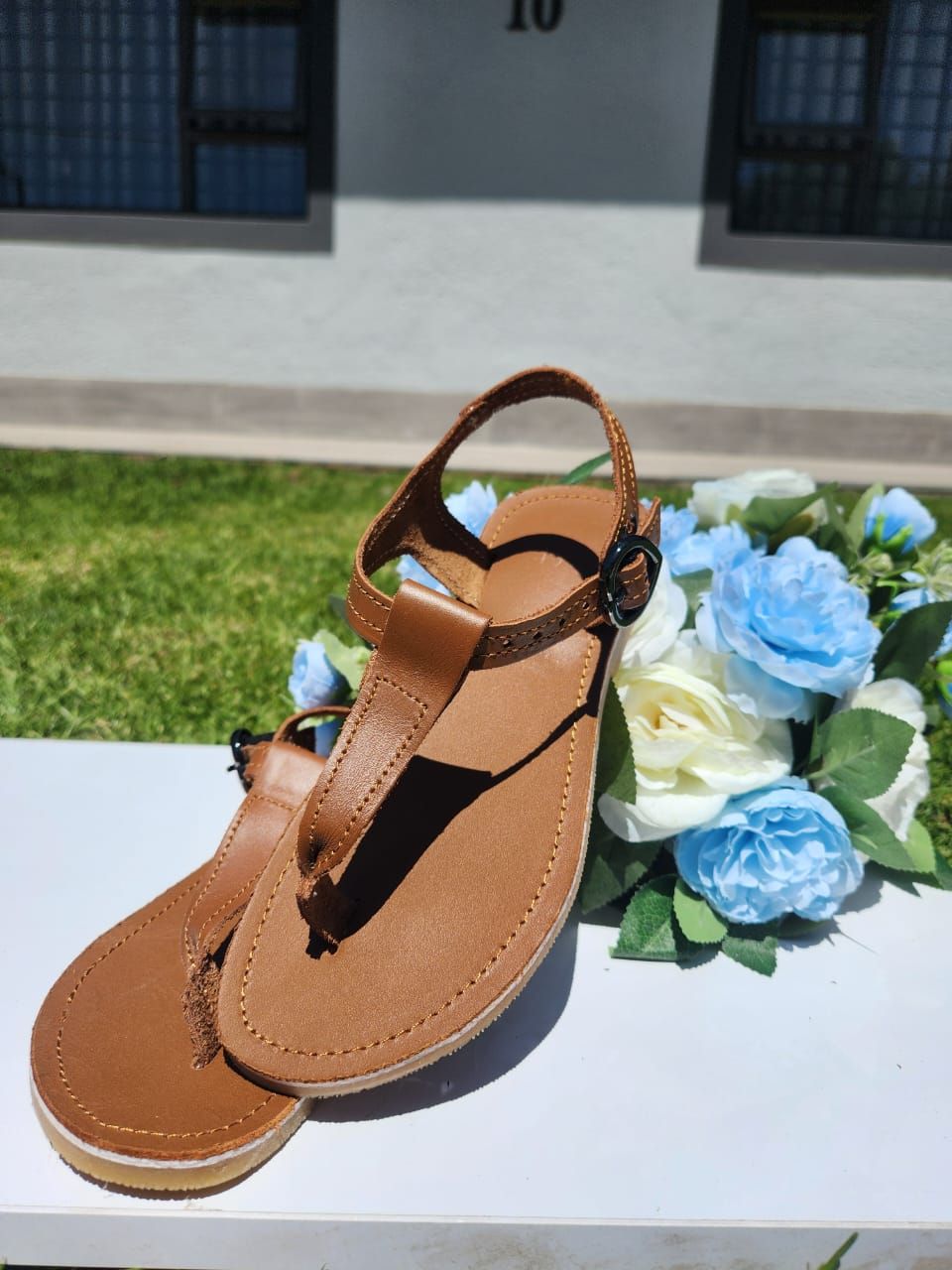 SunStep Leather Sandles, Colour: Tan