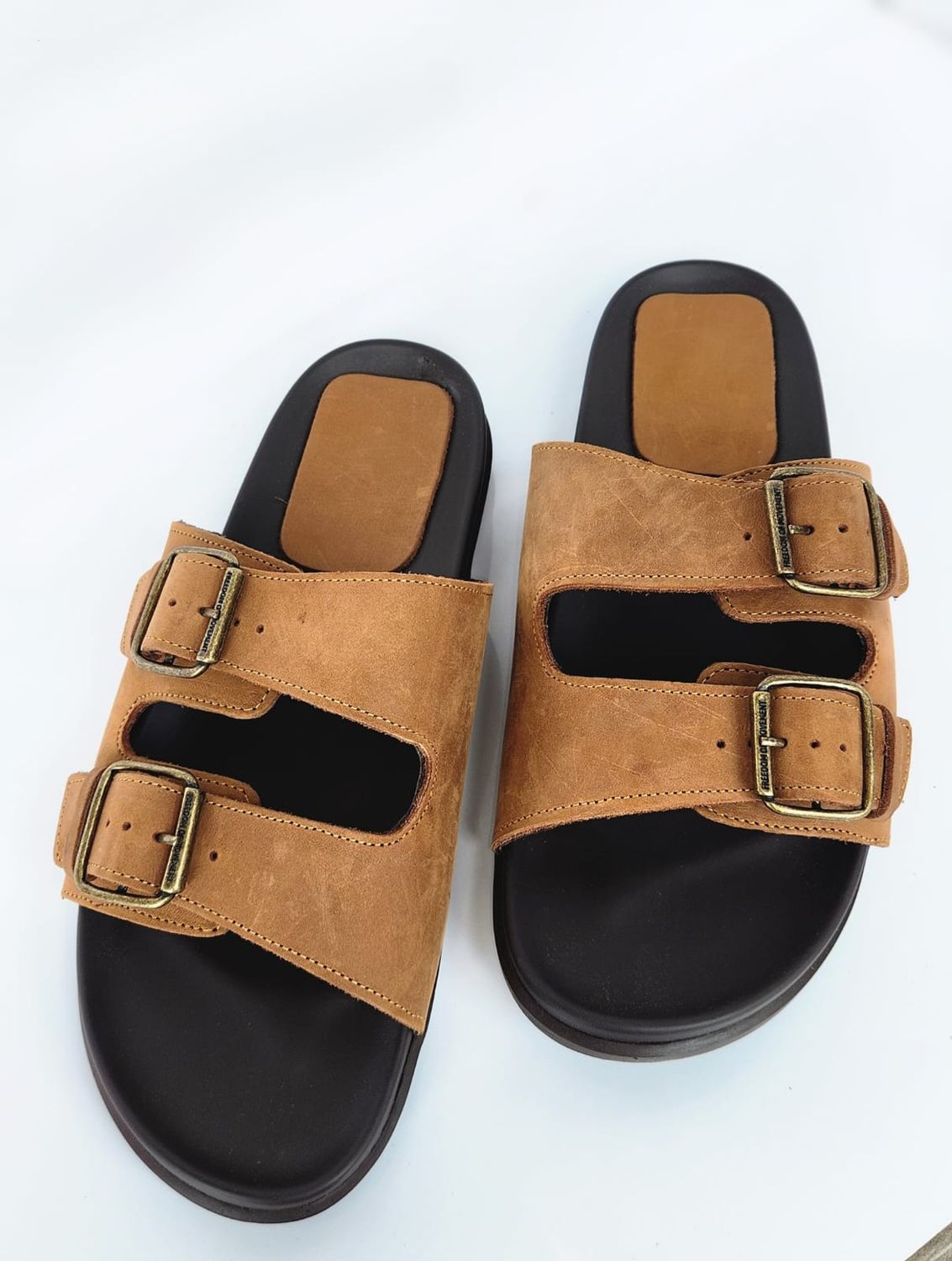 Stratum Mens Sandal ( Genuine Leather ), Colours: Tan