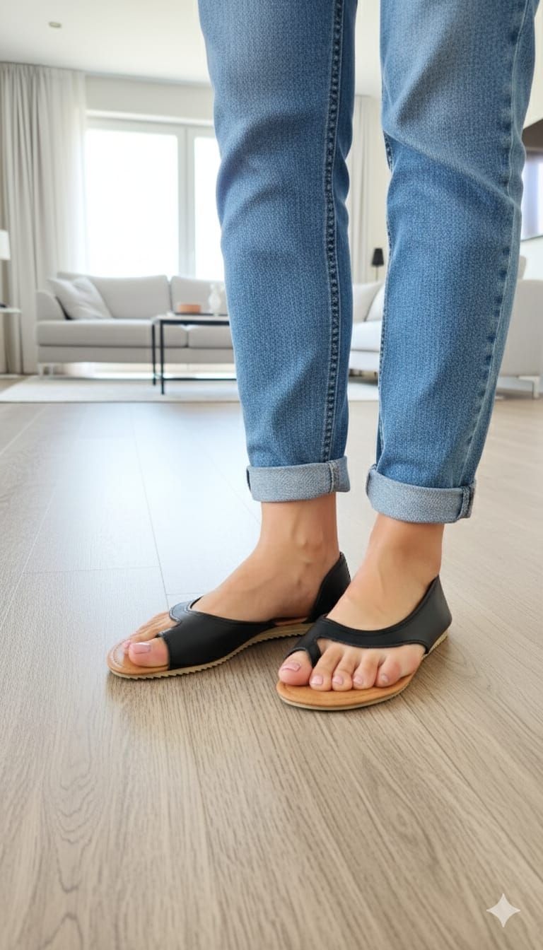 Ladies toe sandles., Color: Black