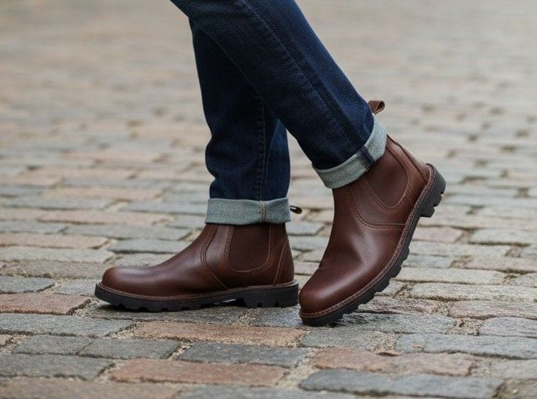 Mens Leather Vellies