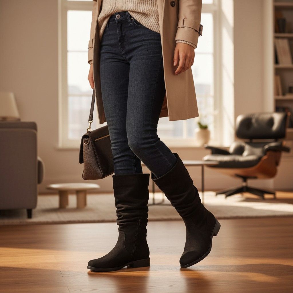 Ladies Suede Boot