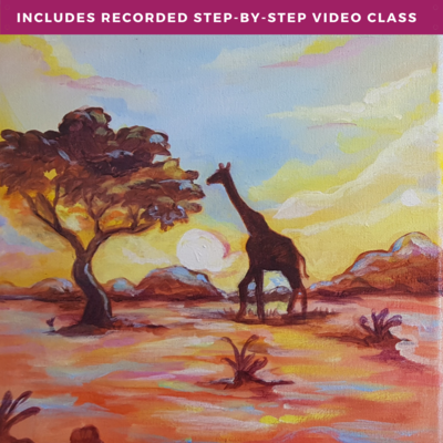 African Skies by Joel Mamboka including recorded step-by-step video class