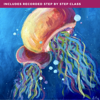 "Ocean's Bloom" by Lily Brannon including recorded step-by-step video class