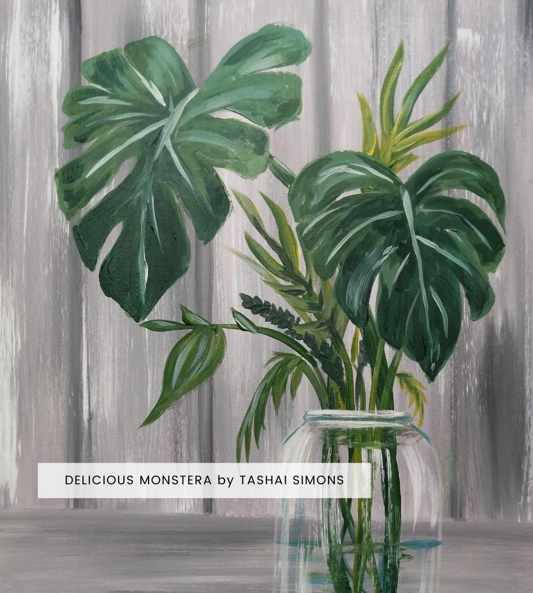 Delicious Monstera by Tashai Simons | Paint Kit
