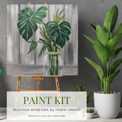 Delicious Monstera by Tashai Simons | Paint Kit