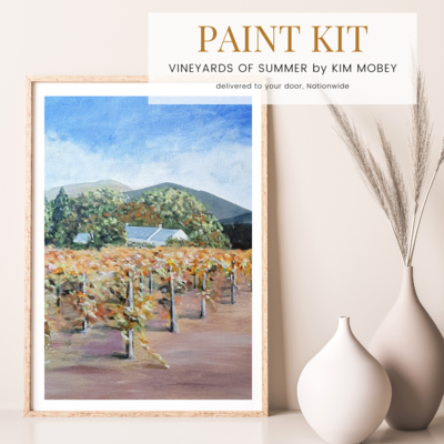 Vineyards of Summer by Kim Mobey | Paint Kit
