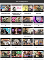 Dog Grooming Instant Mobile Video Site