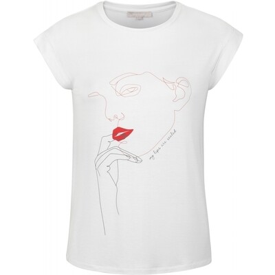 Girl T short white Soft rebels Girl T short white Soft rebels