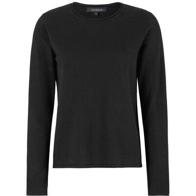 SRMarla O-neck knit rollEdge Black soft rebels SRMarla O-neck knit rollEdge Black soft rebels