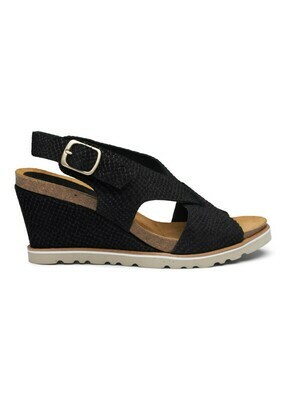Marlene cork sandal black suede Amust Marlene cork sandal black suede Amust