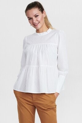 NUMayoa blouse bright white Nümph