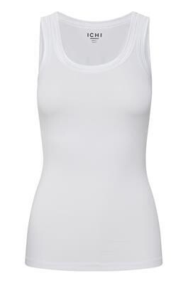 IHZola top m/ satin kant White Ichi