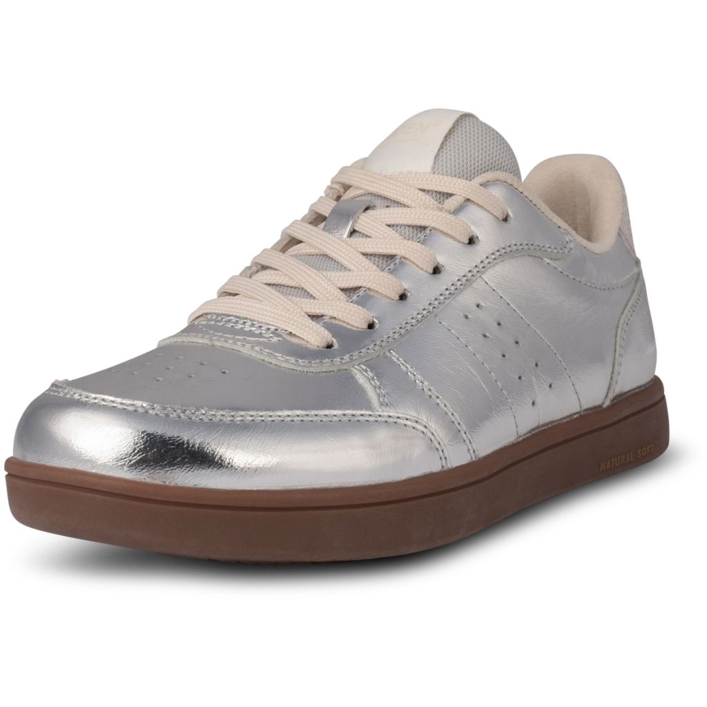 Bjork leather sneakers silver Woden