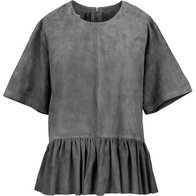 Hawa grey suede blouse Redesigned Hawa grey suede blouse Redesigned