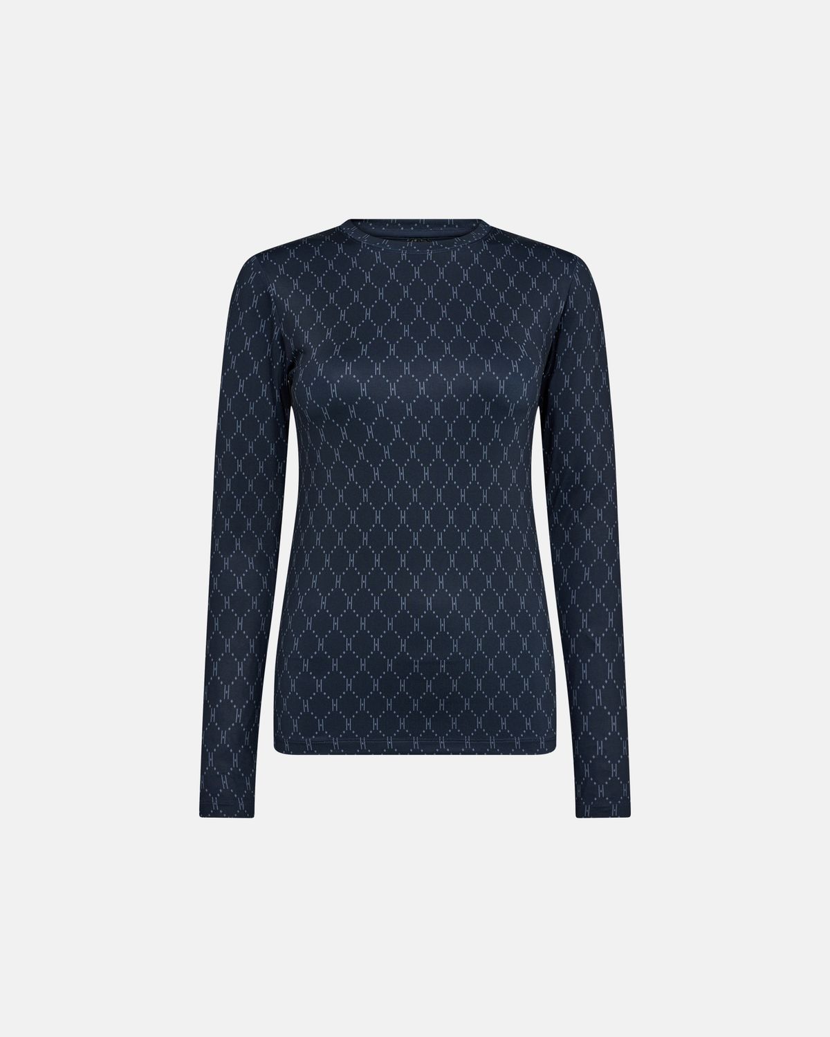 Printed Blouse Navy Hype The Detail