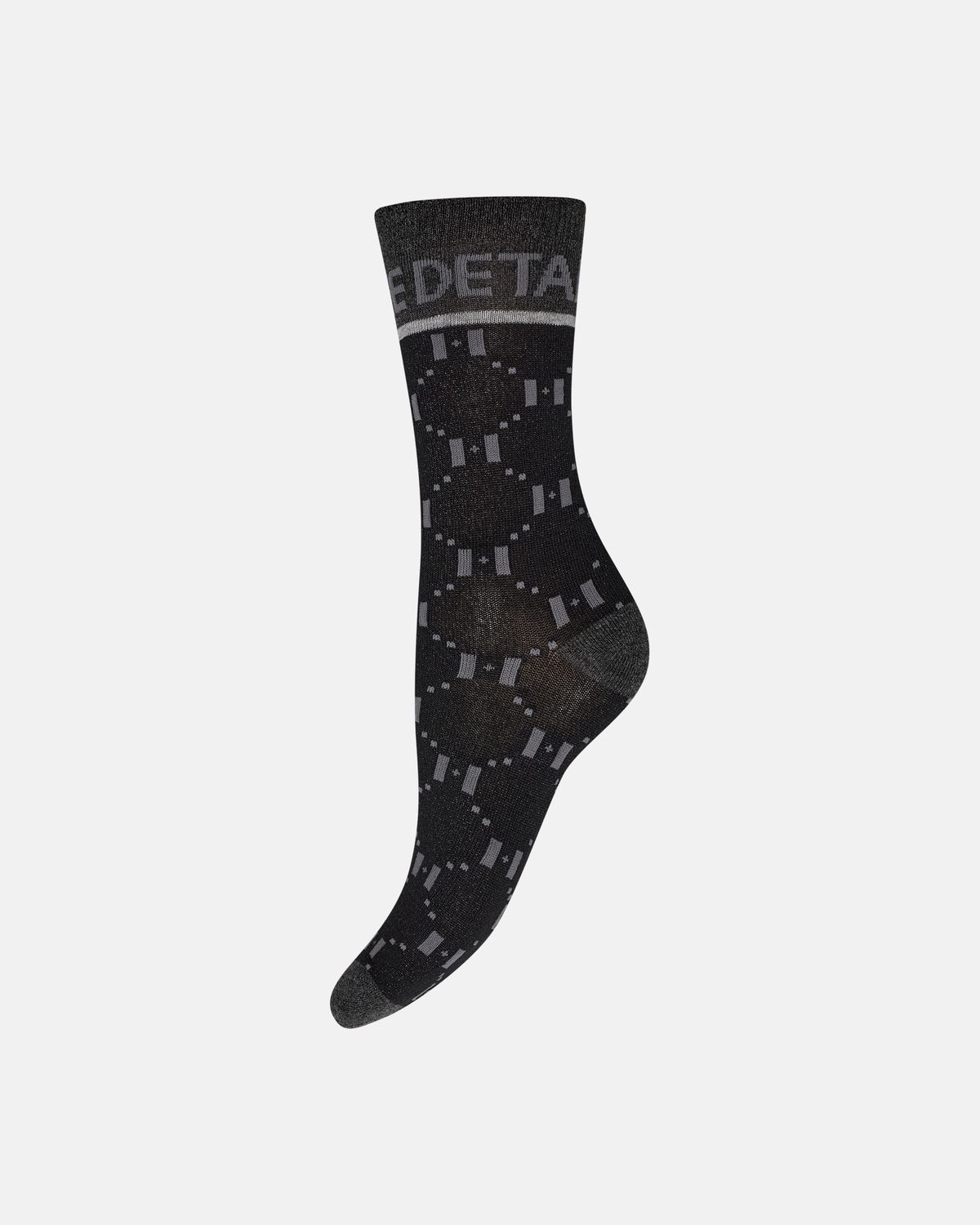Socks With Lurex Logo Sort Hype the Detail