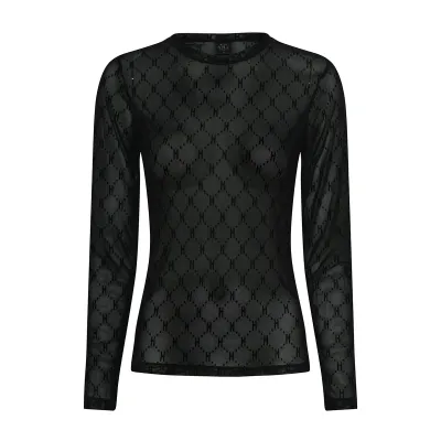 Mesh Blouse Sort Hype The Detail