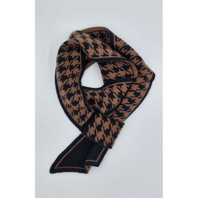 Tørklæde Black/Brown Vanting