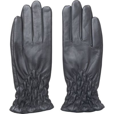 Handsker Elke 100 % Læder Sort Redesigned