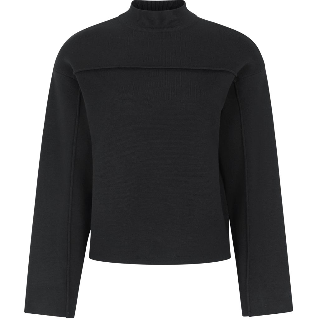 SRHenriette T-neck Knit Black Soft Rebels