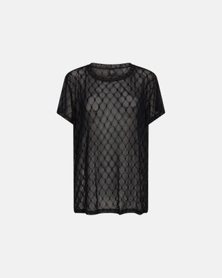 Oversize Mesh T-shirt (Black) Hype The Detail