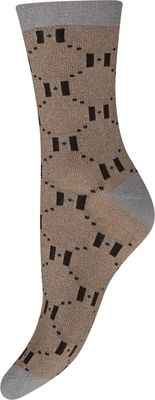 Socks lurex sand/grå Hype the detail